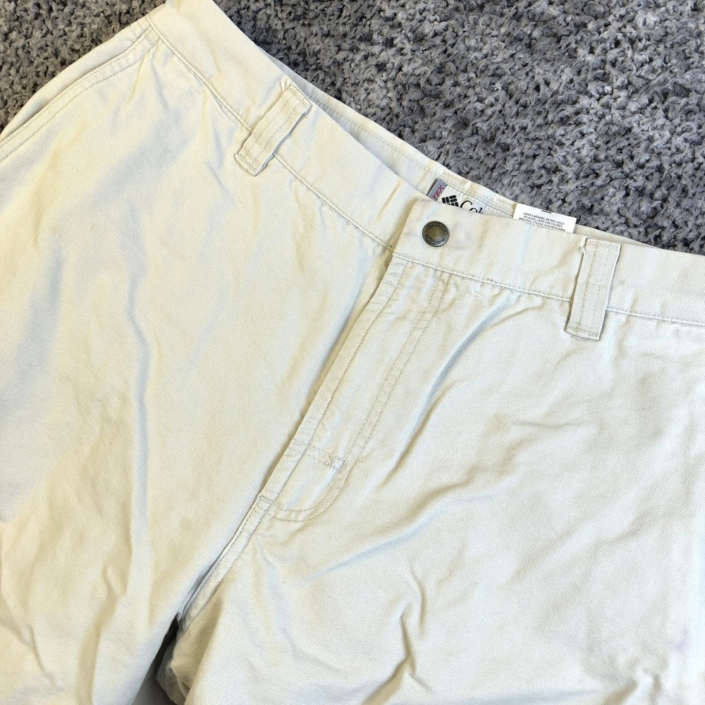 Columbia Vertex Pants Mens 34x30 Beige Cargo Outdoor Hiking‎ Canvas Workwear